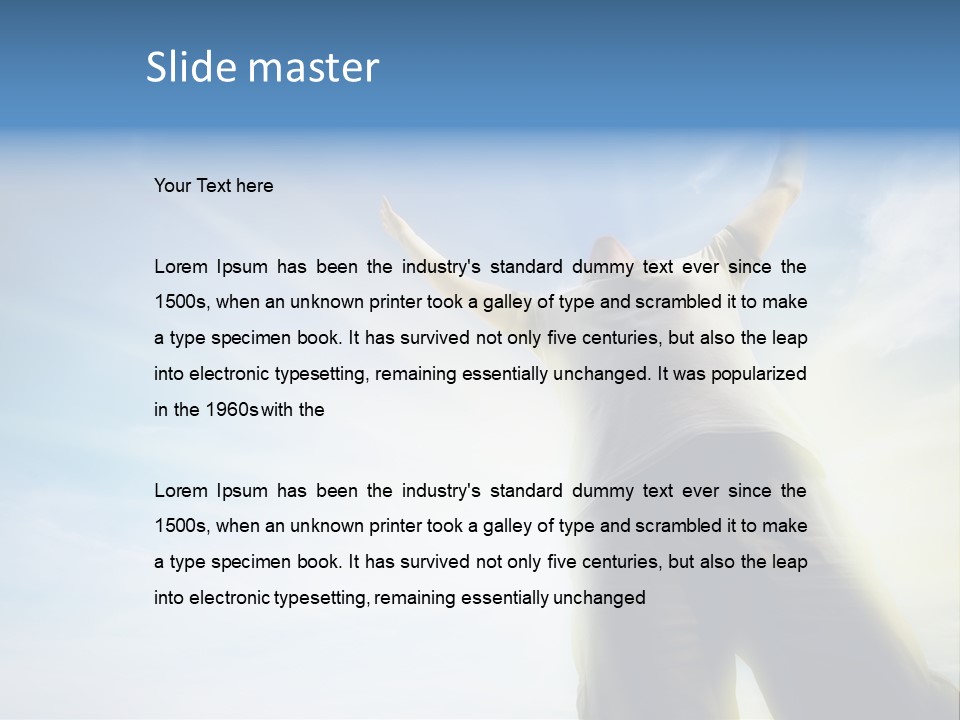 Young Freedom Life PowerPoint Template