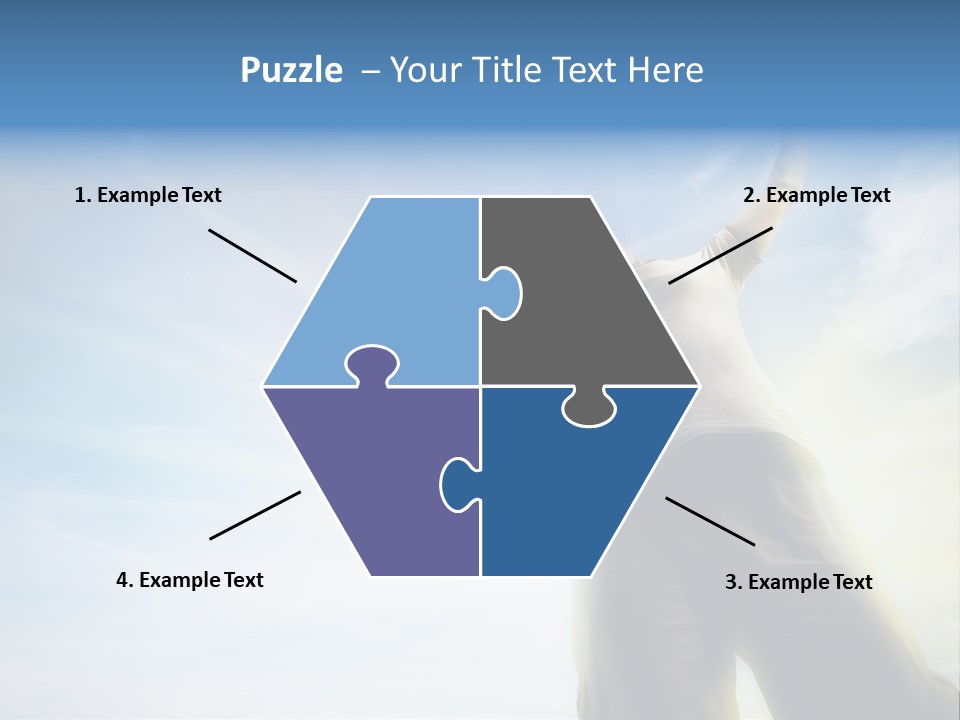 Young Freedom Life PowerPoint Template