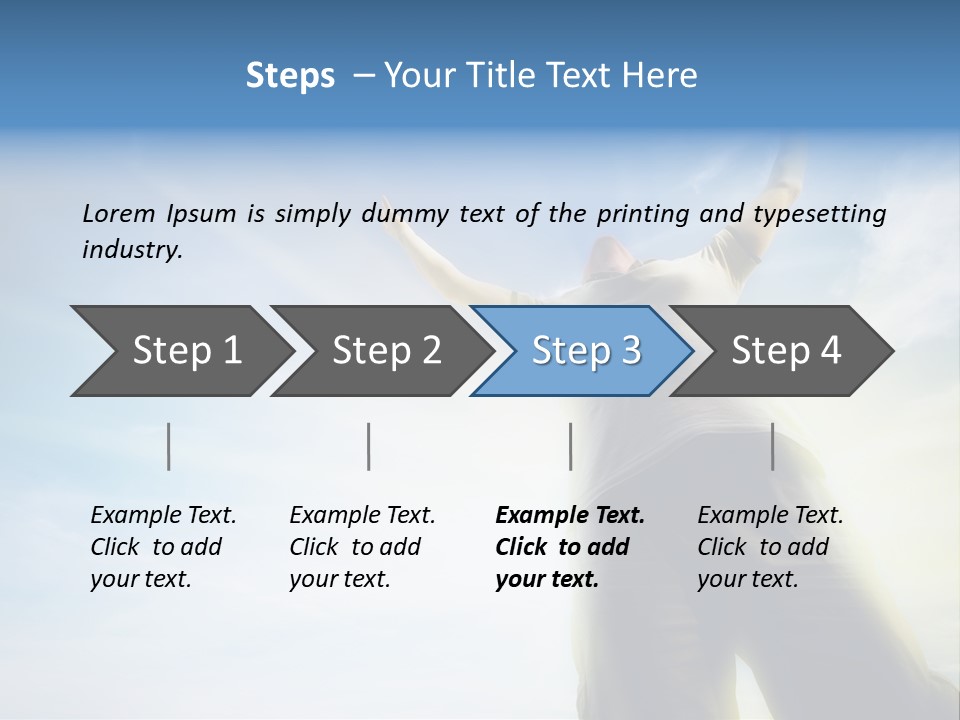 Young Freedom Life PowerPoint Template