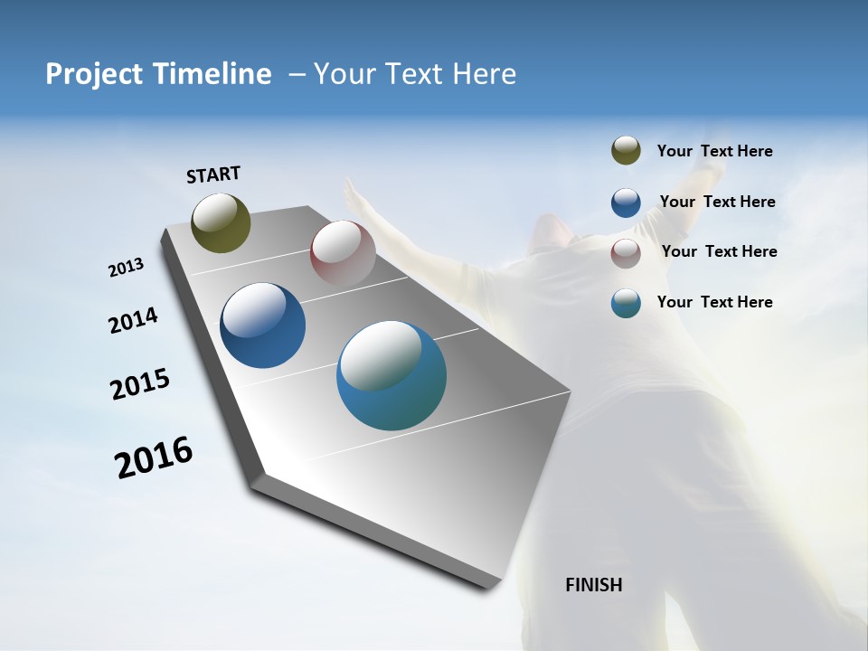 Young Freedom Life PowerPoint Template