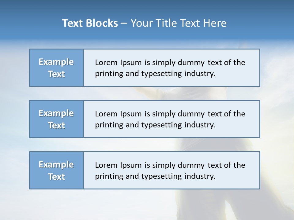 Young Freedom Life PowerPoint Template
