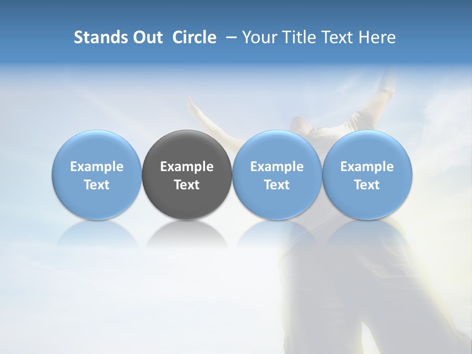 Young Freedom Life PowerPoint Template