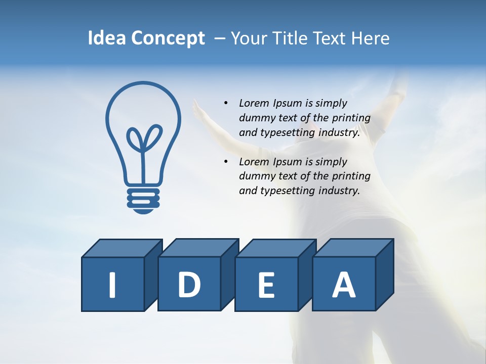 Young Freedom Life PowerPoint Template