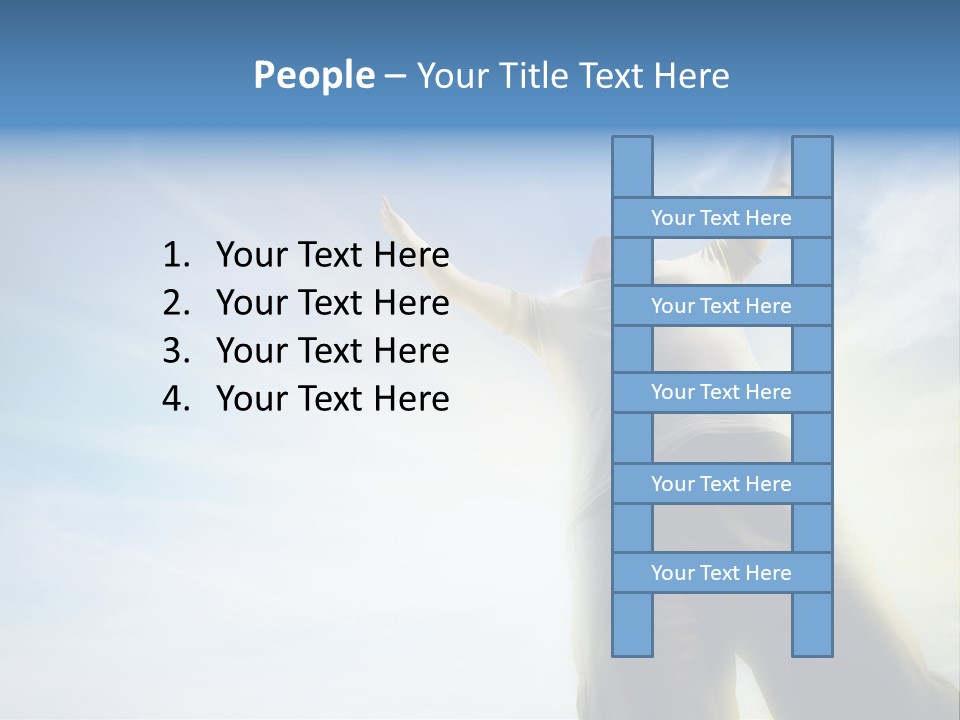 Young Freedom Life PowerPoint Template