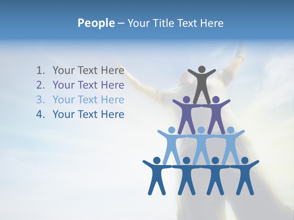 Young Freedom Life PowerPoint Template