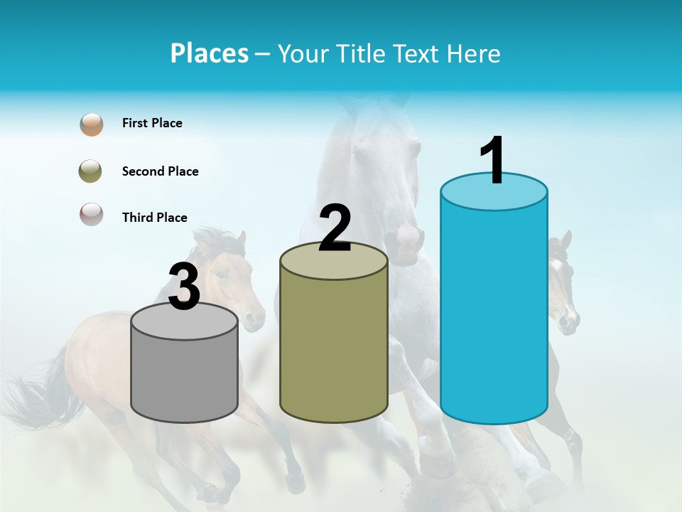 Sky Free Mustang PowerPoint Template