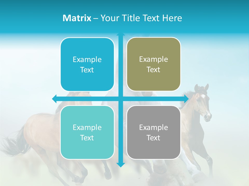 Sky Free Mustang PowerPoint Template