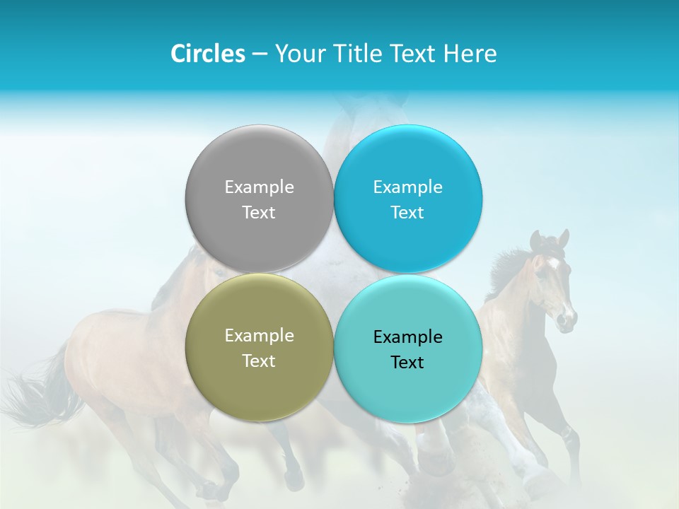 Sky Free Mustang PowerPoint Template