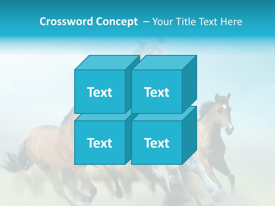 Sky Free Mustang PowerPoint Template