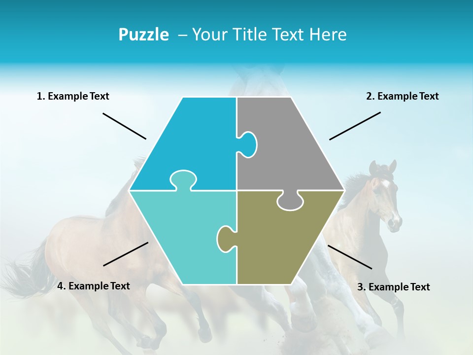 Sky Free Mustang PowerPoint Template