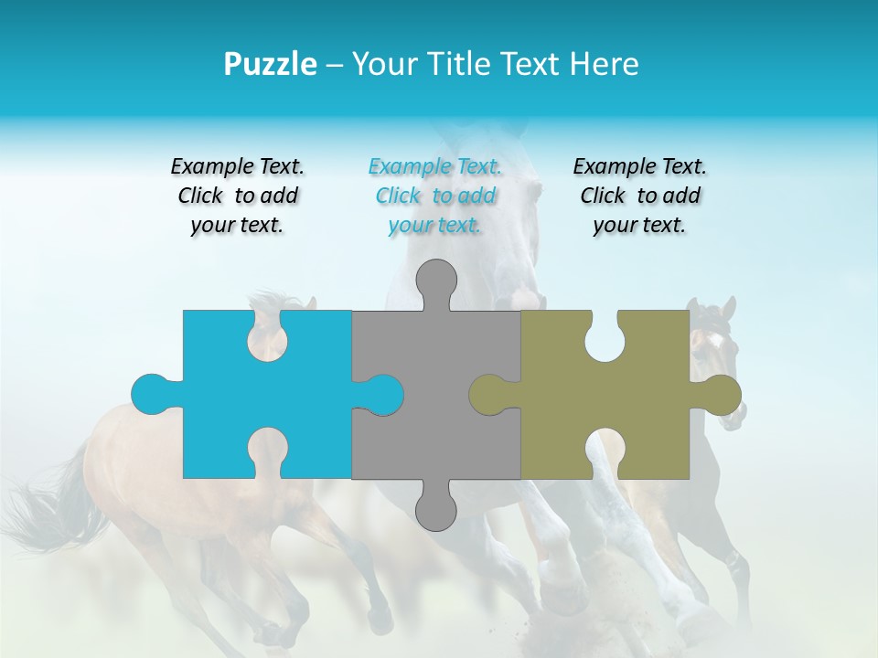 Sky Free Mustang PowerPoint Template