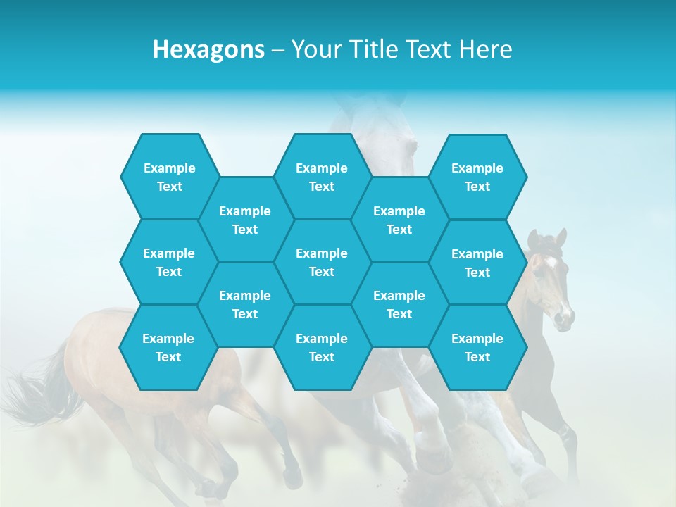 Sky Free Mustang PowerPoint Template