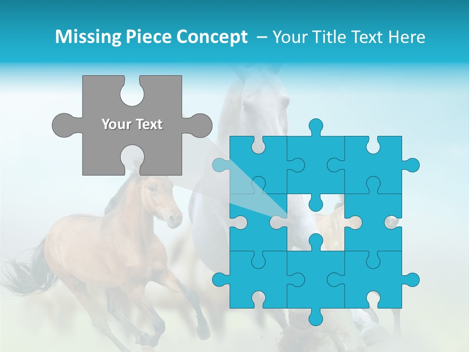 Sky Free Mustang PowerPoint Template