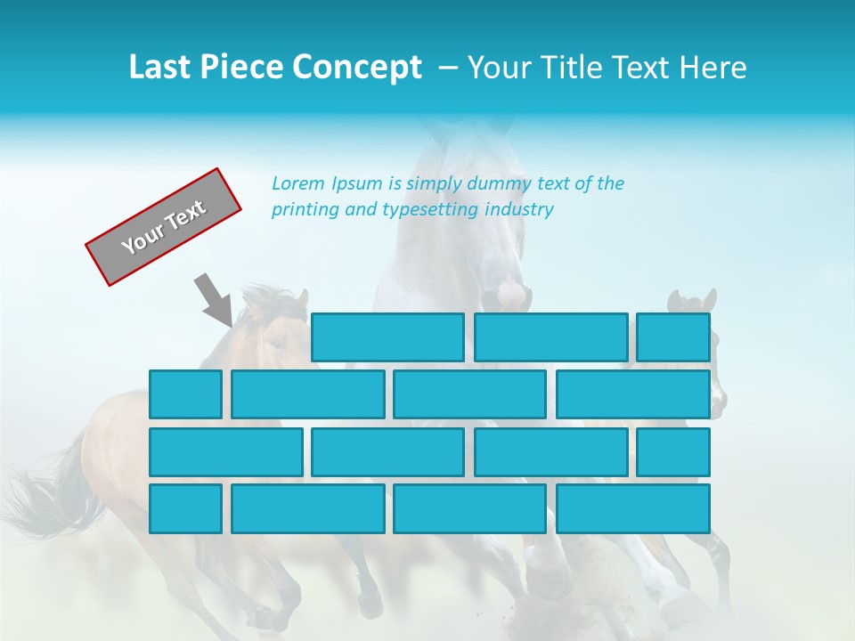 Sky Free Mustang PowerPoint Template