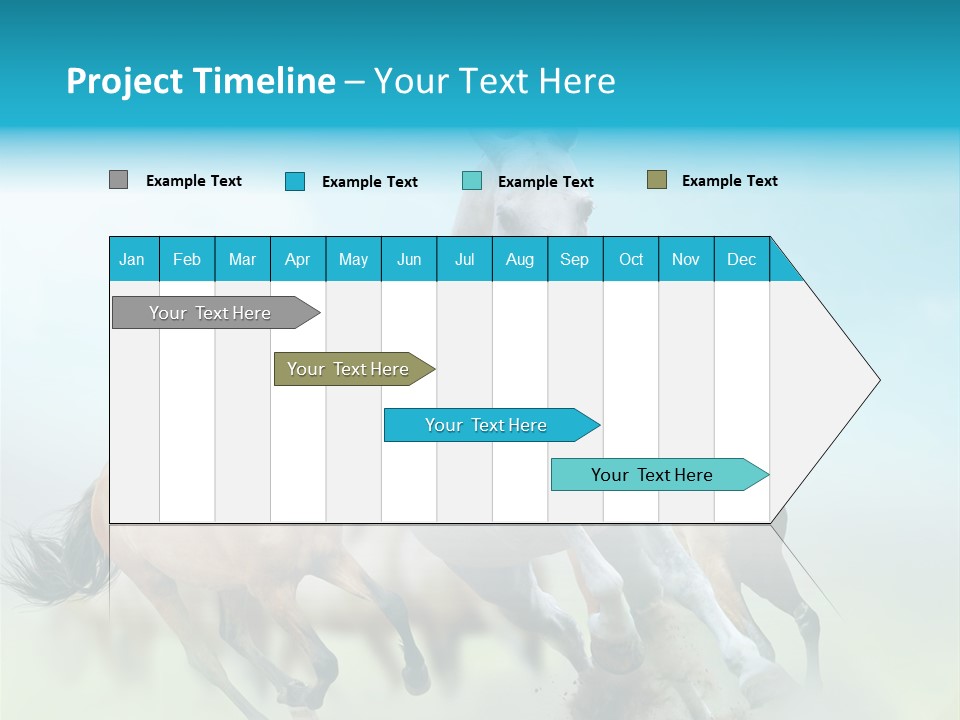Sky Free Mustang PowerPoint Template