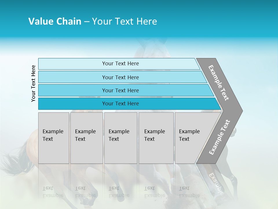 Sky Free Mustang PowerPoint Template
