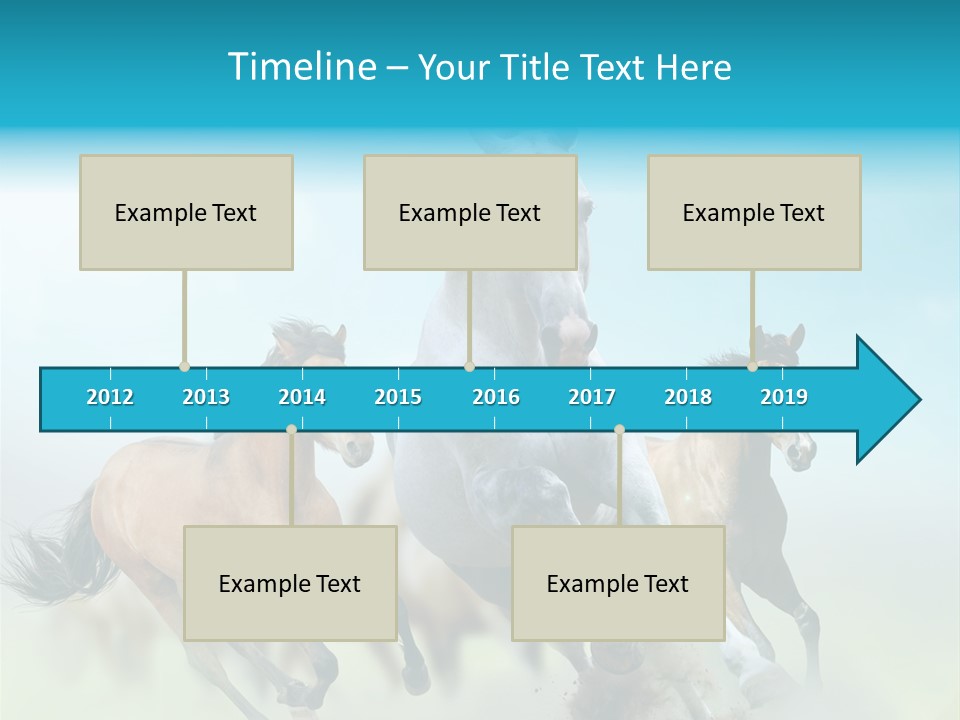 Sky Free Mustang PowerPoint Template