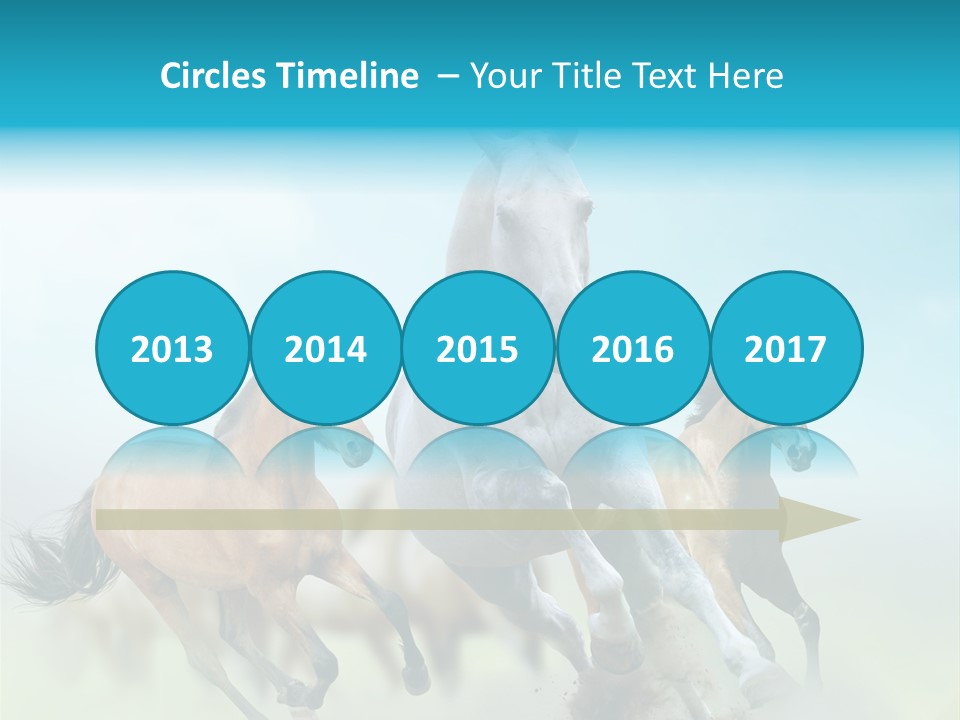 Sky Free Mustang PowerPoint Template