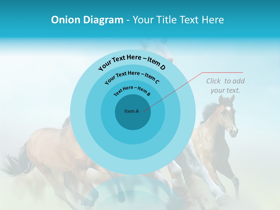 Sky Free Mustang PowerPoint Template