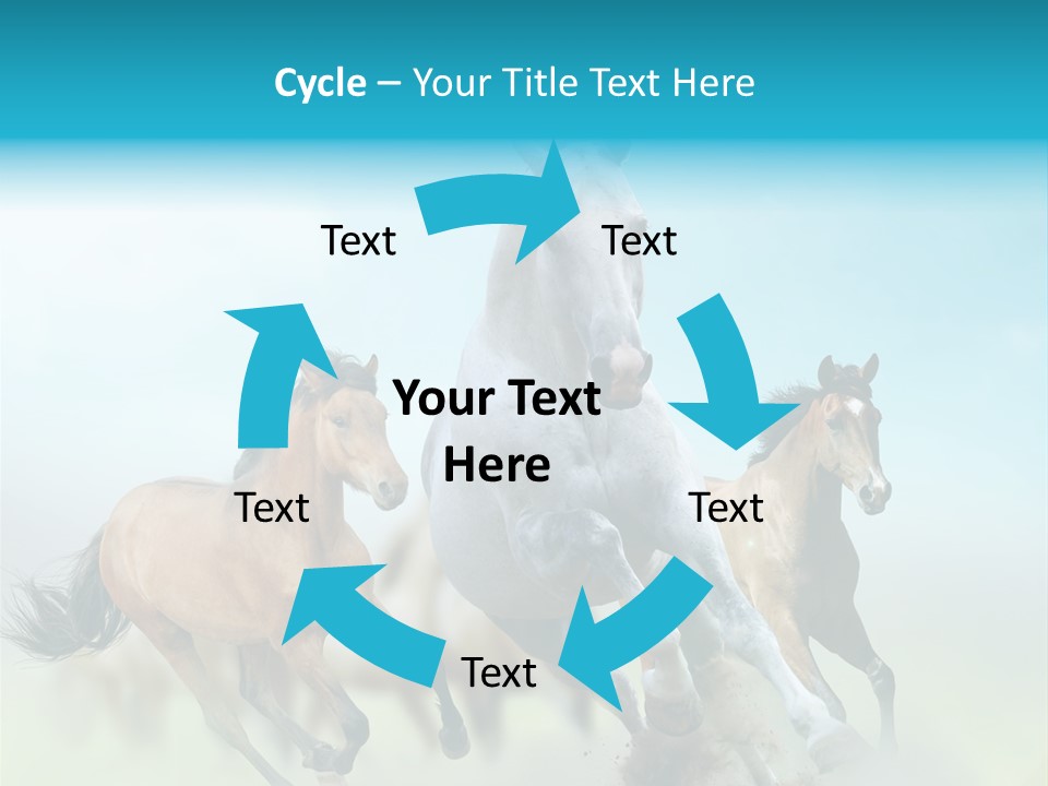 Sky Free Mustang PowerPoint Template