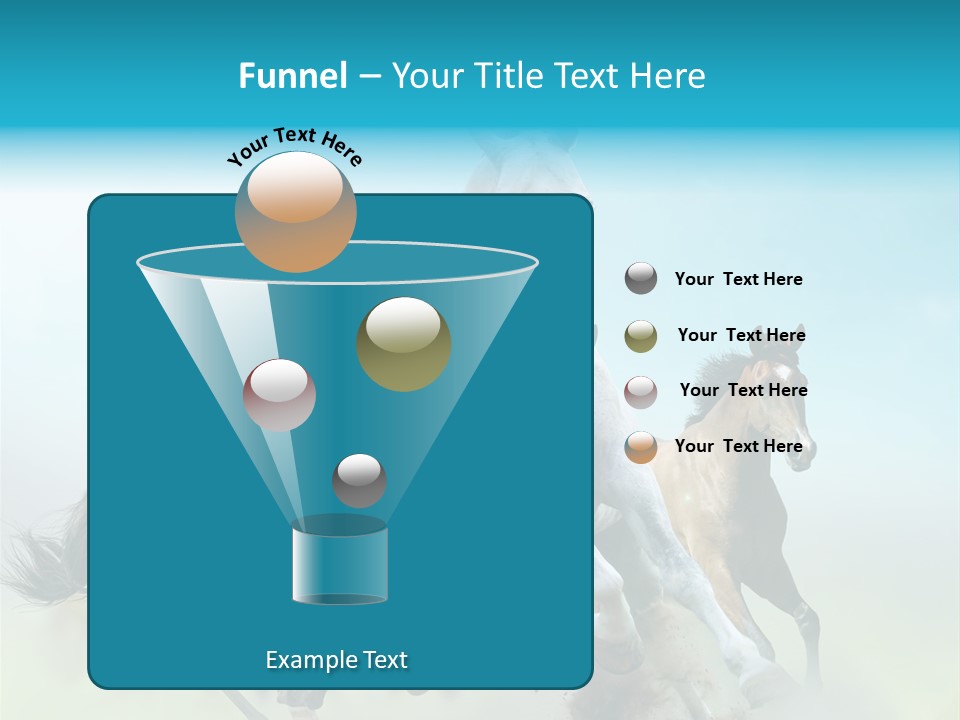 Sky Free Mustang PowerPoint Template