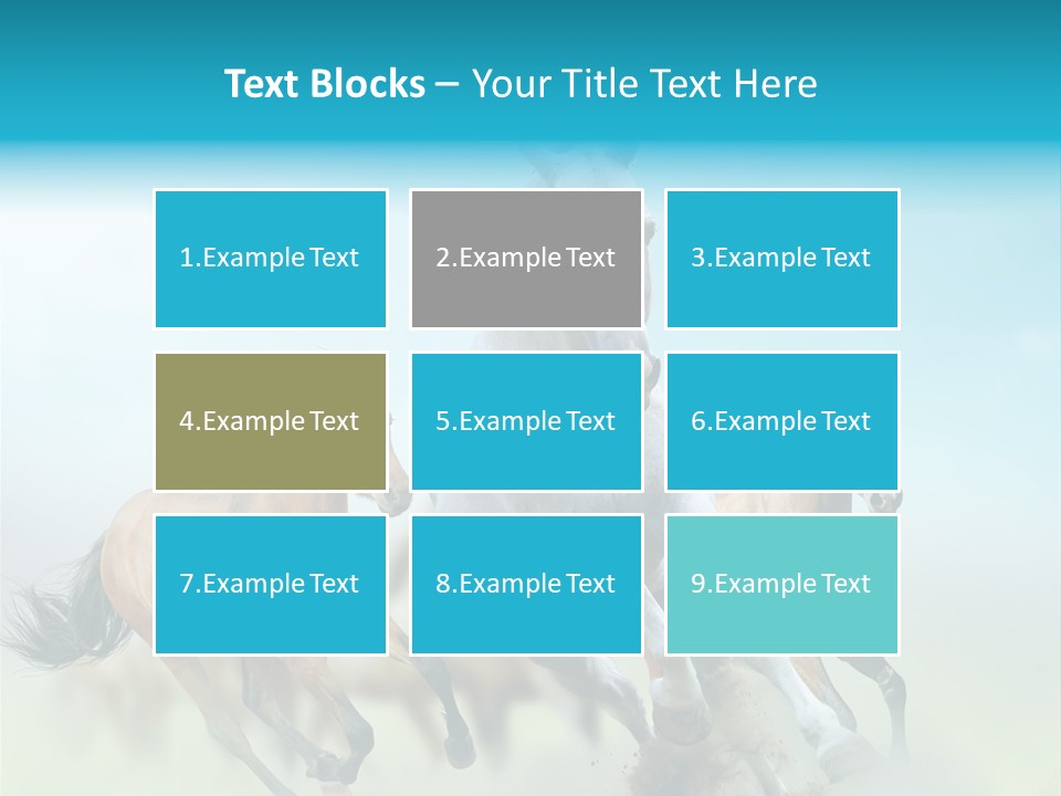 Sky Free Mustang PowerPoint Template