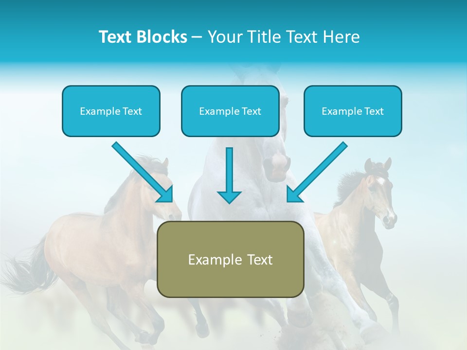 Sky Free Mustang PowerPoint Template