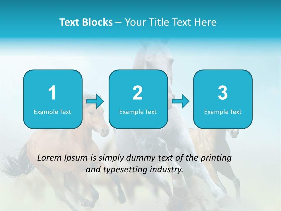 Sky Free Mustang PowerPoint Template