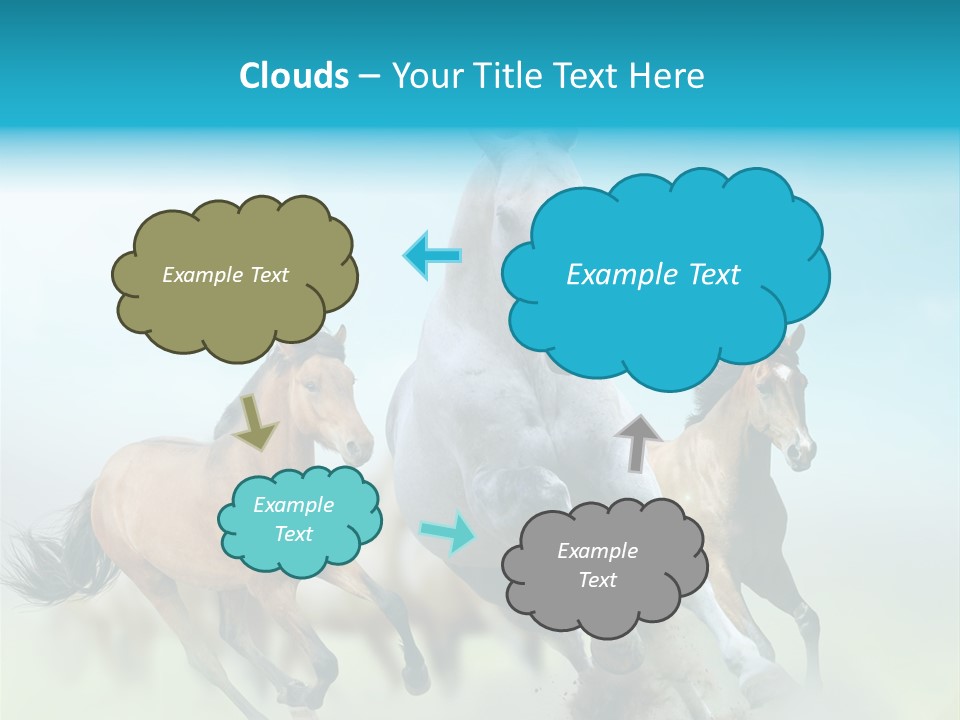 Sky Free Mustang PowerPoint Template