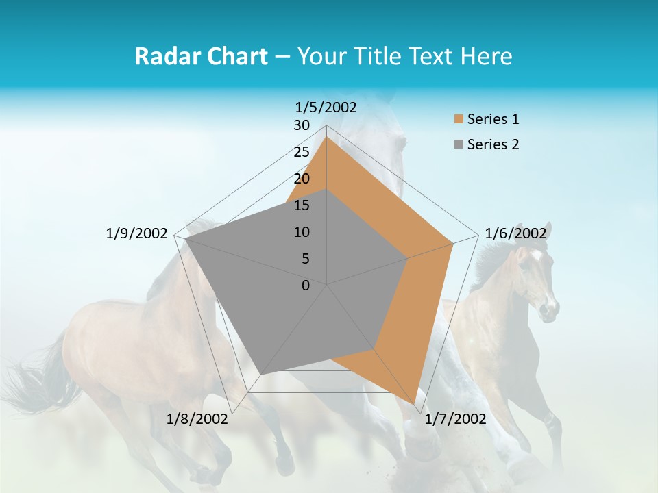 Sky Free Mustang PowerPoint Template
