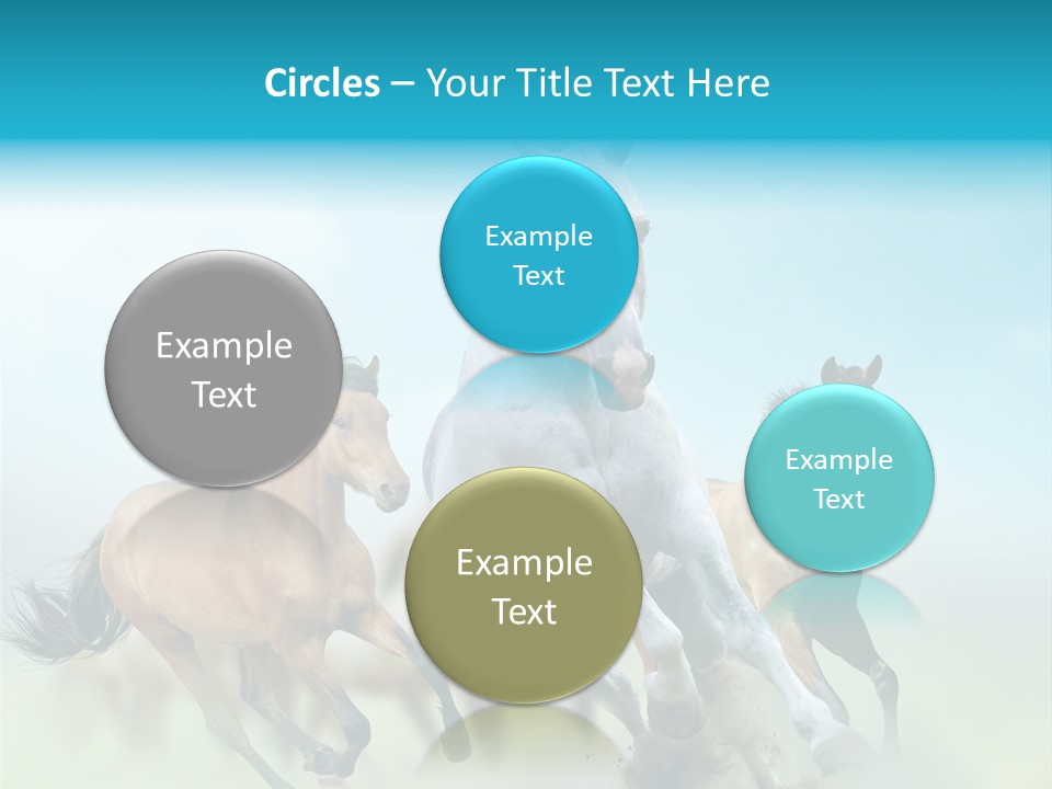 Sky Free Mustang PowerPoint Template