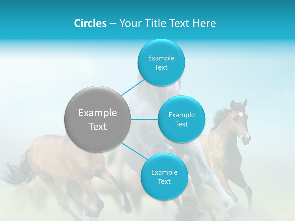 Sky Free Mustang PowerPoint Template