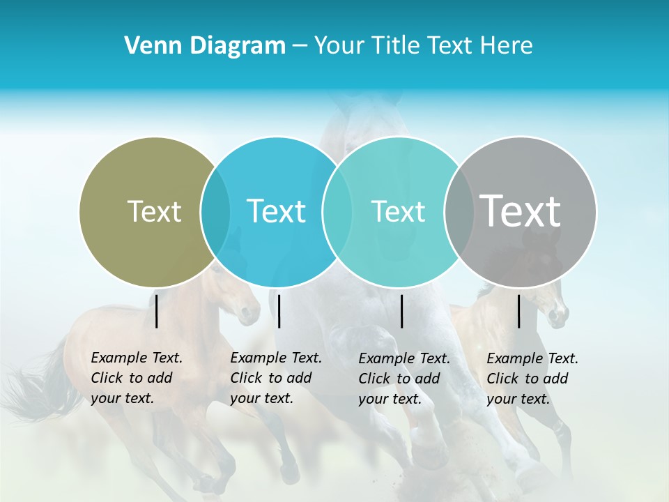 Sky Free Mustang PowerPoint Template