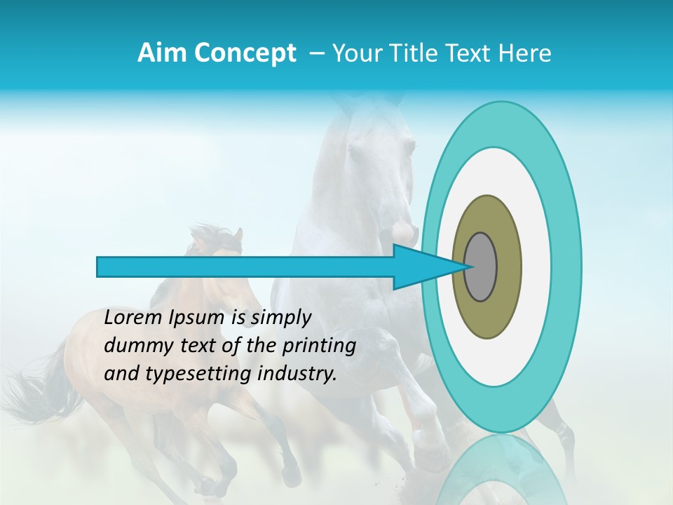 Sky Free Mustang PowerPoint Template