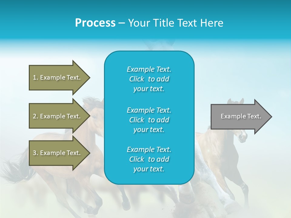 Sky Free Mustang PowerPoint Template