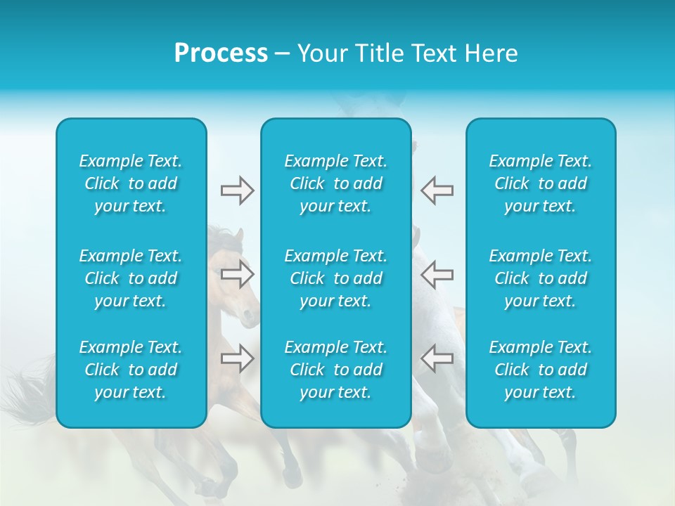 Sky Free Mustang PowerPoint Template