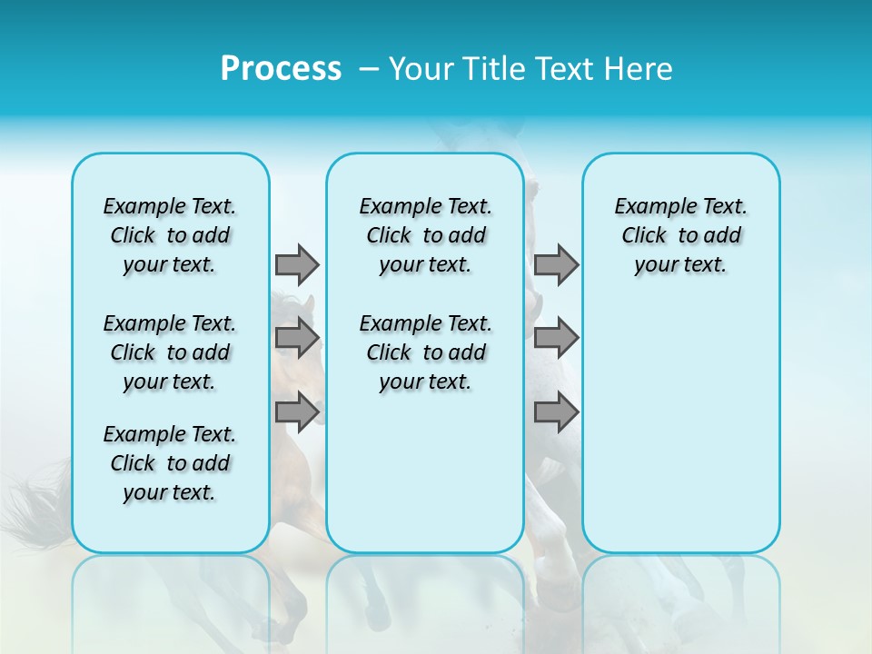 Sky Free Mustang PowerPoint Template