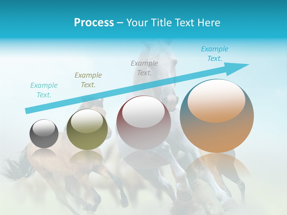 Sky Free Mustang PowerPoint Template