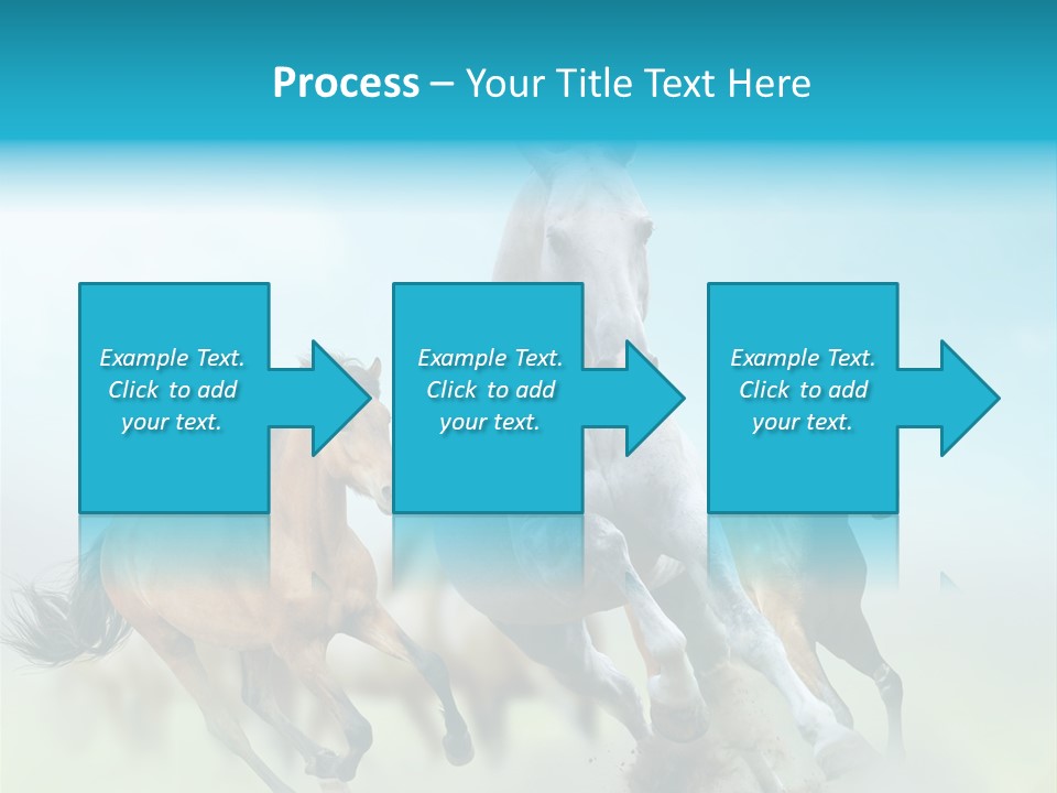 Sky Free Mustang PowerPoint Template