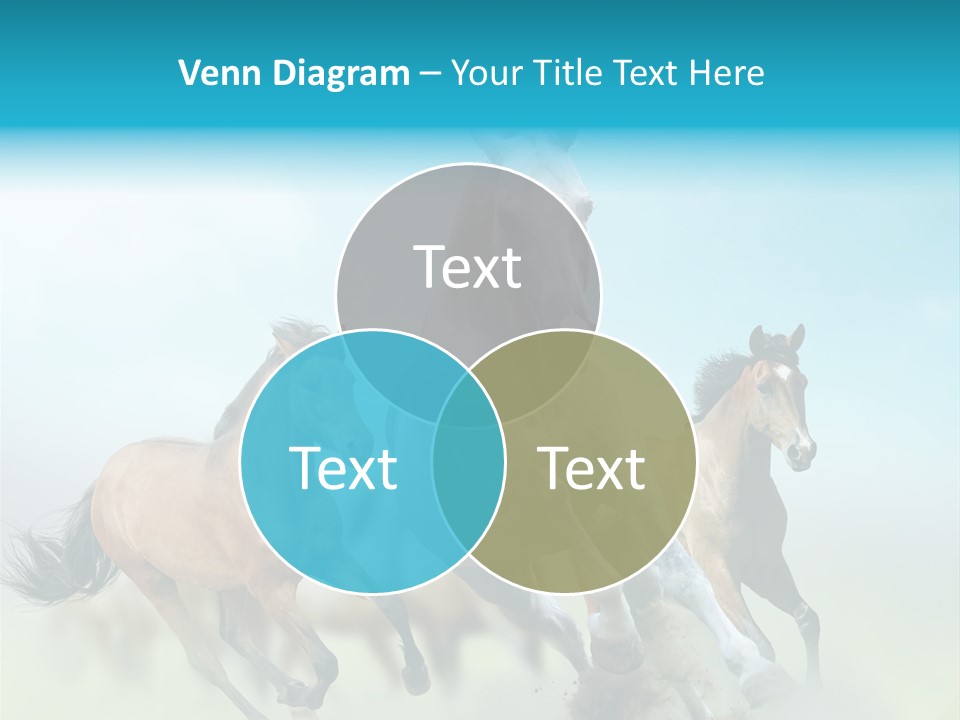Sky Free Mustang PowerPoint Template
