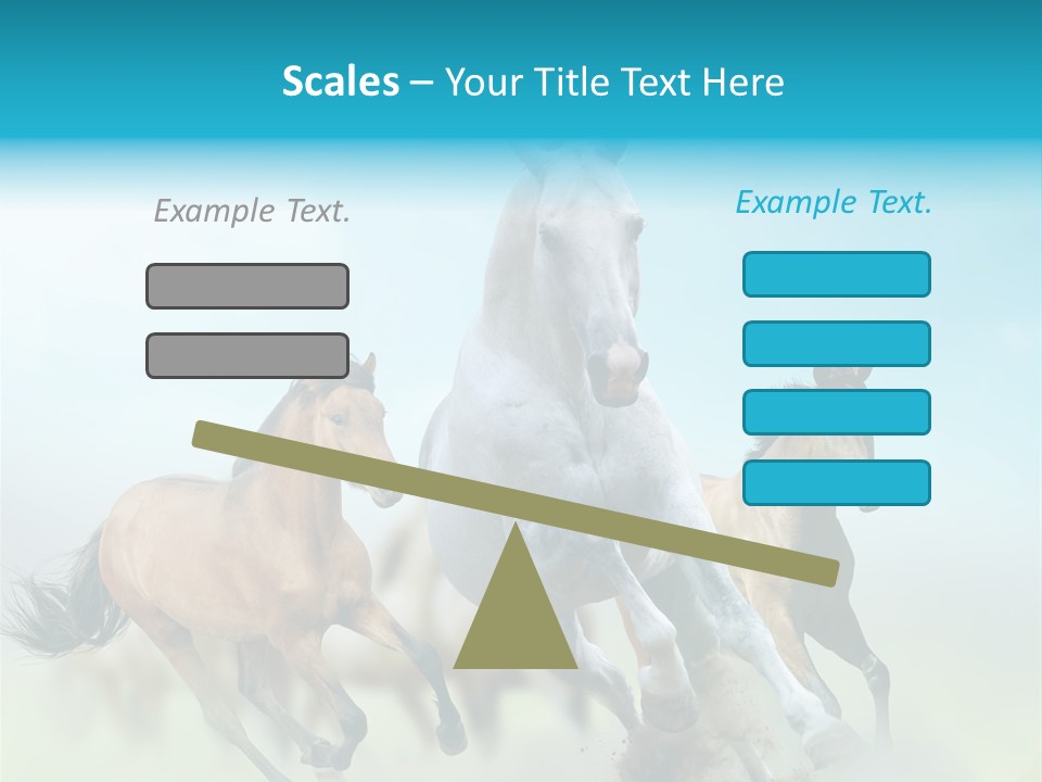 Sky Free Mustang PowerPoint Template