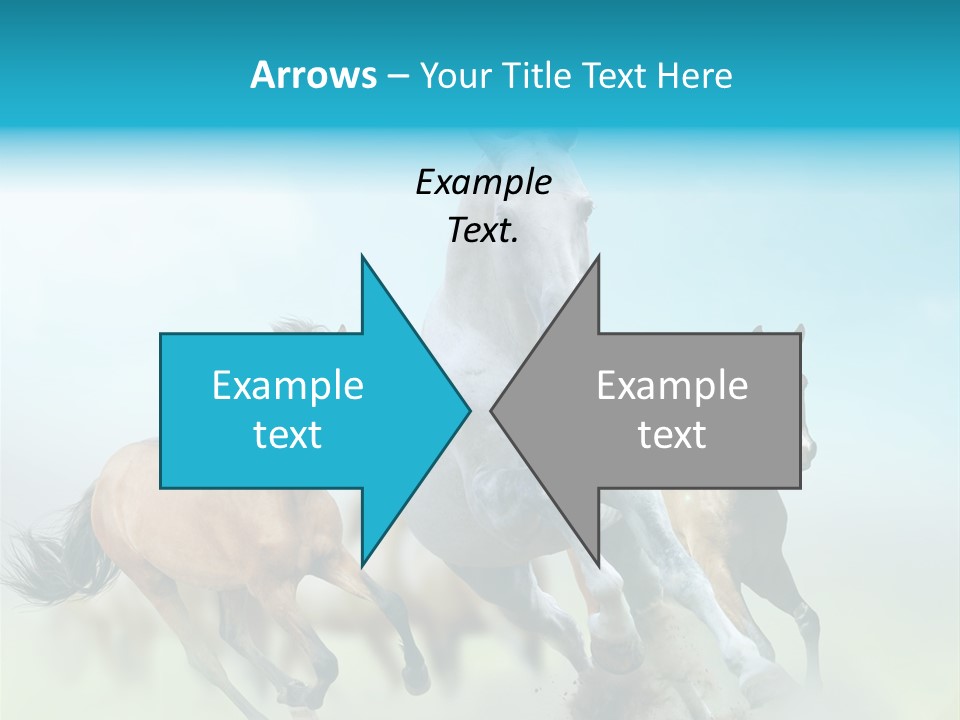 Sky Free Mustang PowerPoint Template