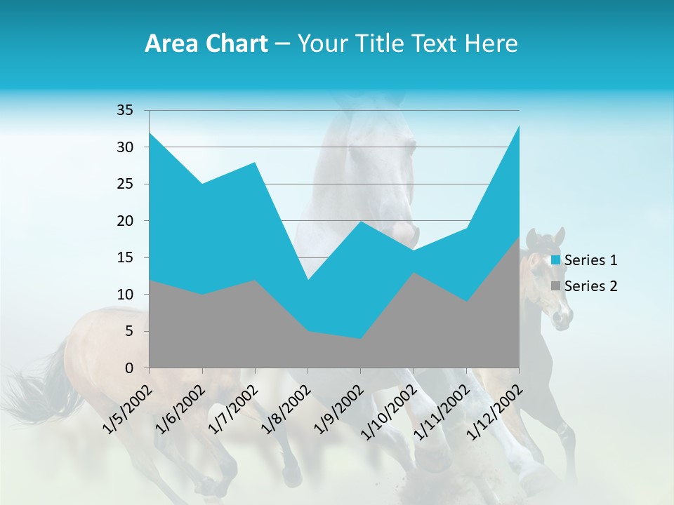 Sky Free Mustang PowerPoint Template