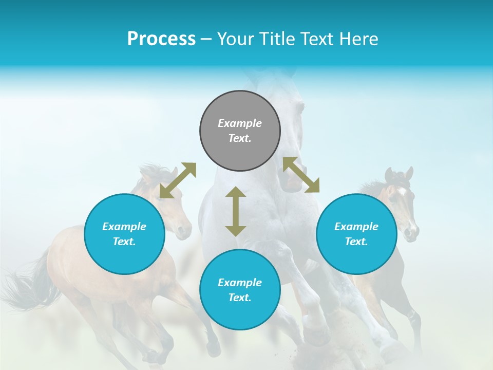 Sky Free Mustang PowerPoint Template