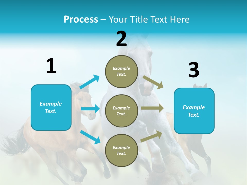 Sky Free Mustang PowerPoint Template