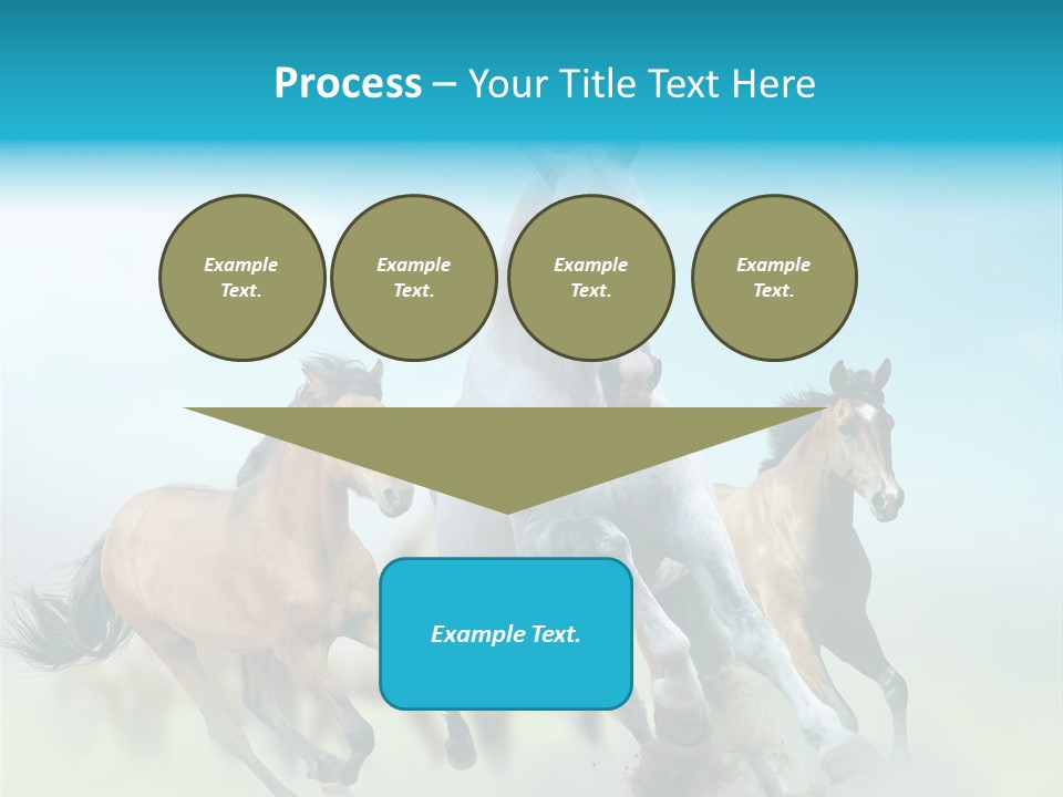 Sky Free Mustang PowerPoint Template