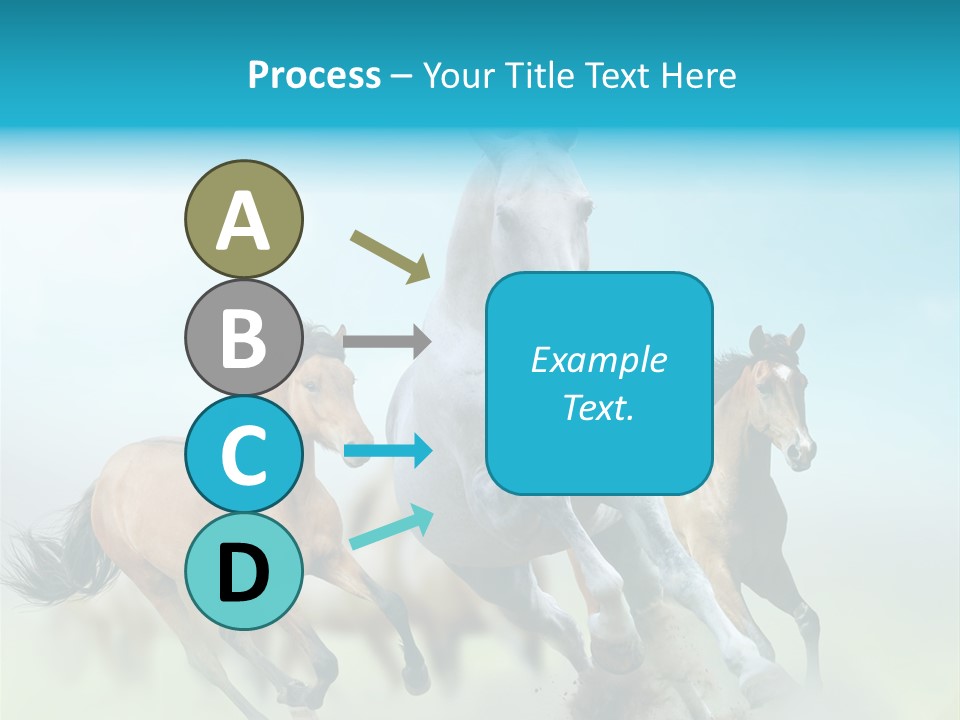 Sky Free Mustang PowerPoint Template