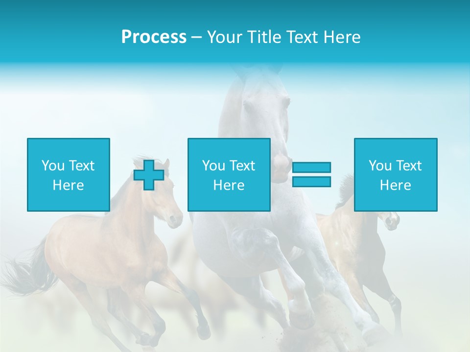 Sky Free Mustang PowerPoint Template