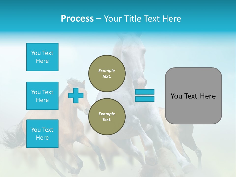 Sky Free Mustang PowerPoint Template