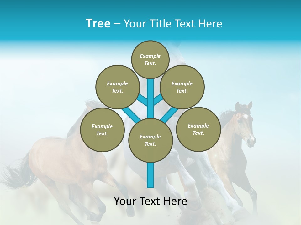 Sky Free Mustang PowerPoint Template
